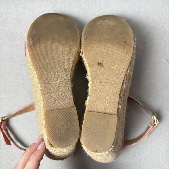 Steve Madden Montauk Espadrille Platform Wedge Sandals Floral Fabric Size 8.5 - Picture 12 of 12